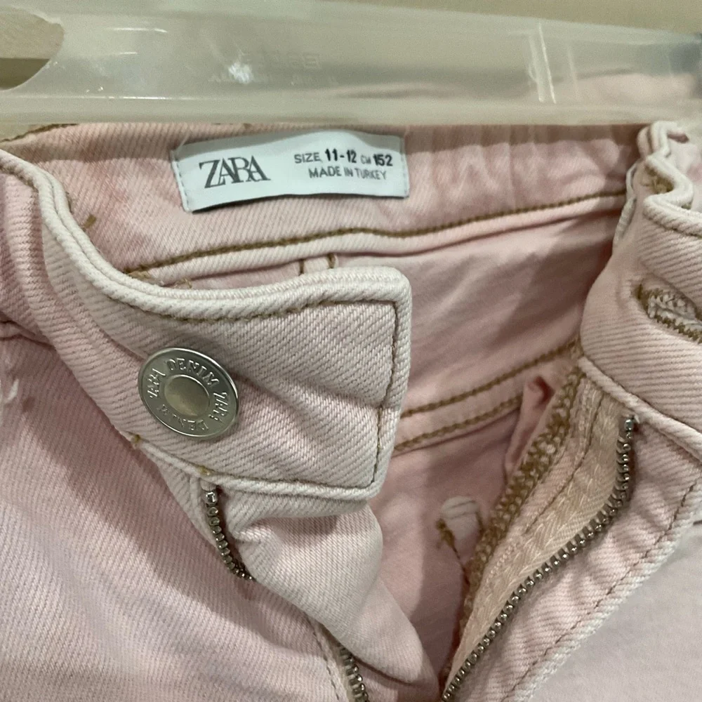 🍏🍏 ZARA Girl’s Dust Rose Pockets Waist Adjustable on Elastic, Size 11-12